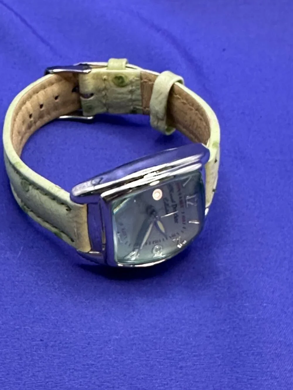 Marcel Drucker Watch Genuine Leather Strap.  Fresh Battery